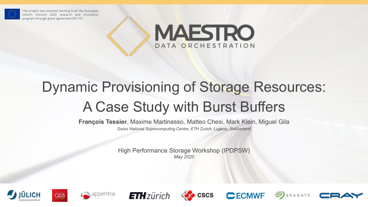 dynamic provisioning of storage resources a case study