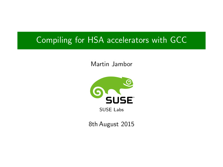compiling for hsa accelerators with gcc