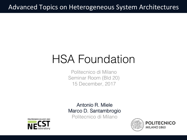 hsa foundation