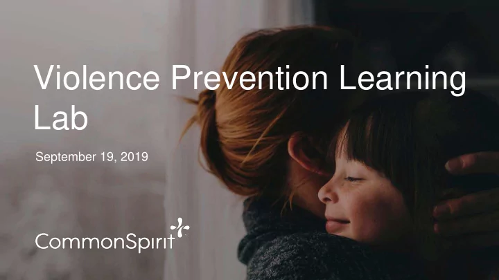 violence prevention learning