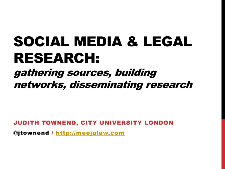 research