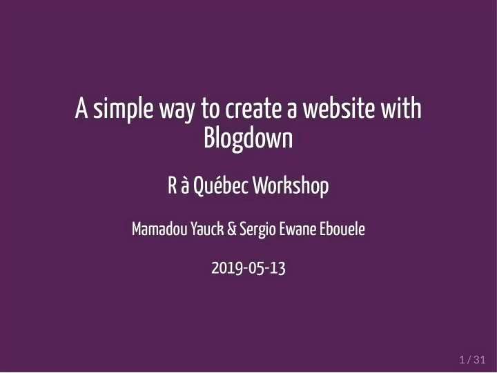 a simple way to create a website with a simple way to