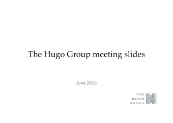 The Hugo Group meeting slides   June 2016 Current Issues   The Labour-Greens pact
