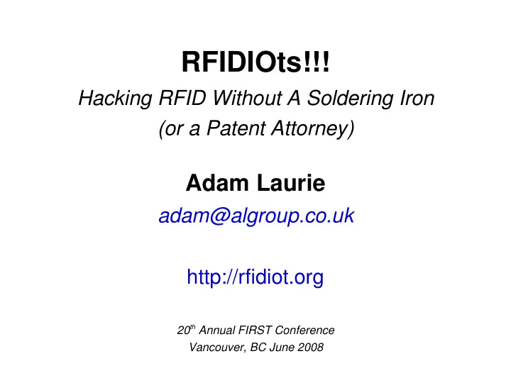 rfidiots