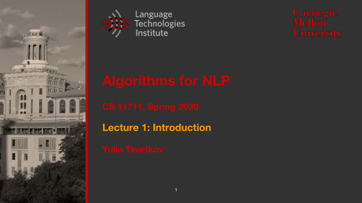 algorithms for nlp