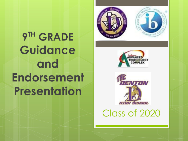 guidance and endorsement presentation