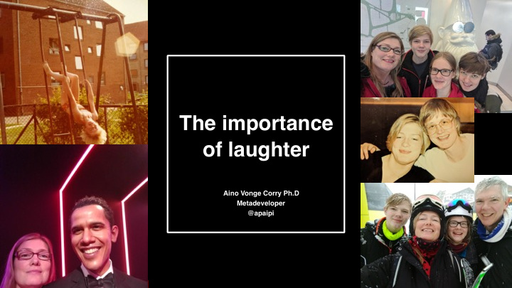 the importance of laughter