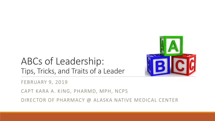 abcs of leadership