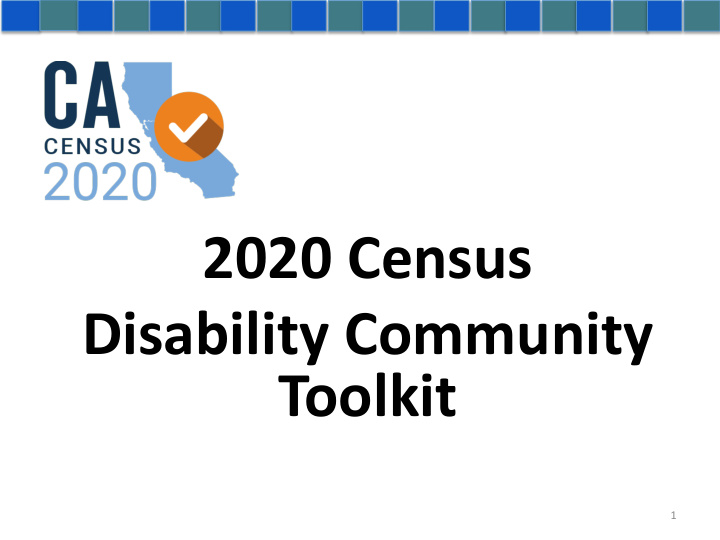 2020 census disability community toolkit