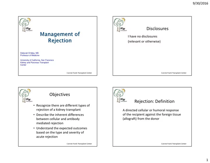 management of