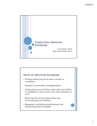 MOST LIKELY AMONG :  High achievers .  It is most often found among  extremely capable