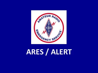 ARES  /  ALERT    Welcome!  Thank  you  for  joining  us    this