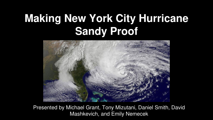 making new york city hurricane