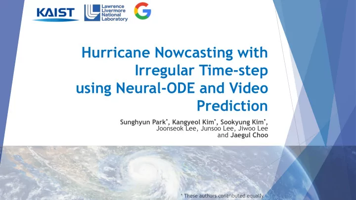 hurricane nowcasting with irregular time step using