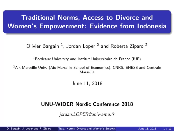 traditional norms access to divorce and women s