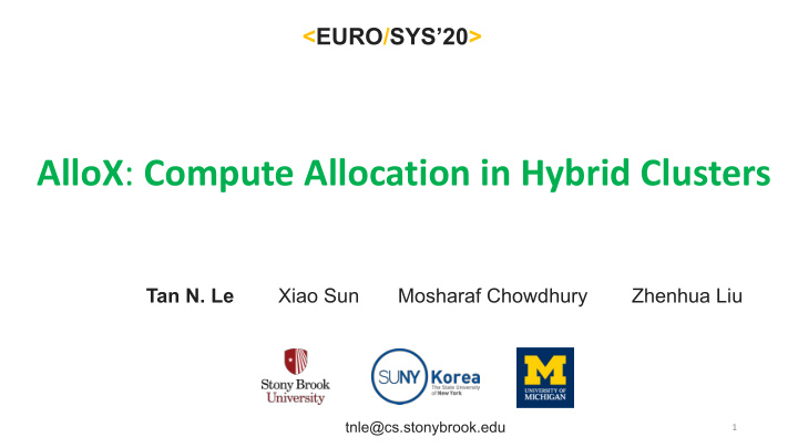allox compute allocation in hybrid clusters