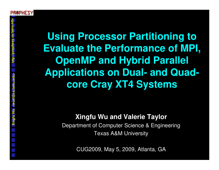 using processor partitioning to using processor