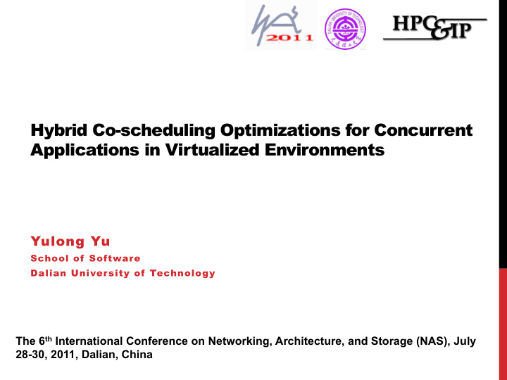 hybrid co scheduling optimizations for concurrent