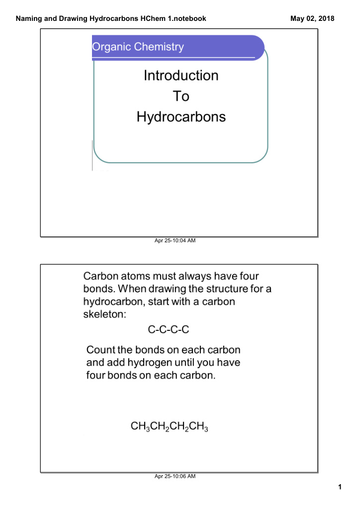 naming and drawing hydrocarbons hchem 1 notebook may 02