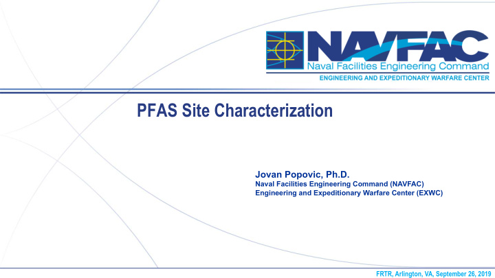 pfas site characterization