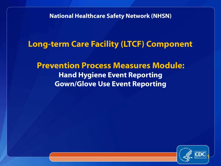 long term care facility ltcf component