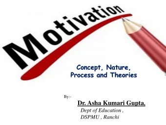 Concept, Nature,  Process and Theories  By:- Dr. Asha Kumari Gupta ,  Dept of Education ,  DSPMU ,