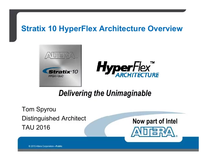 tom spyrou distinguished architect