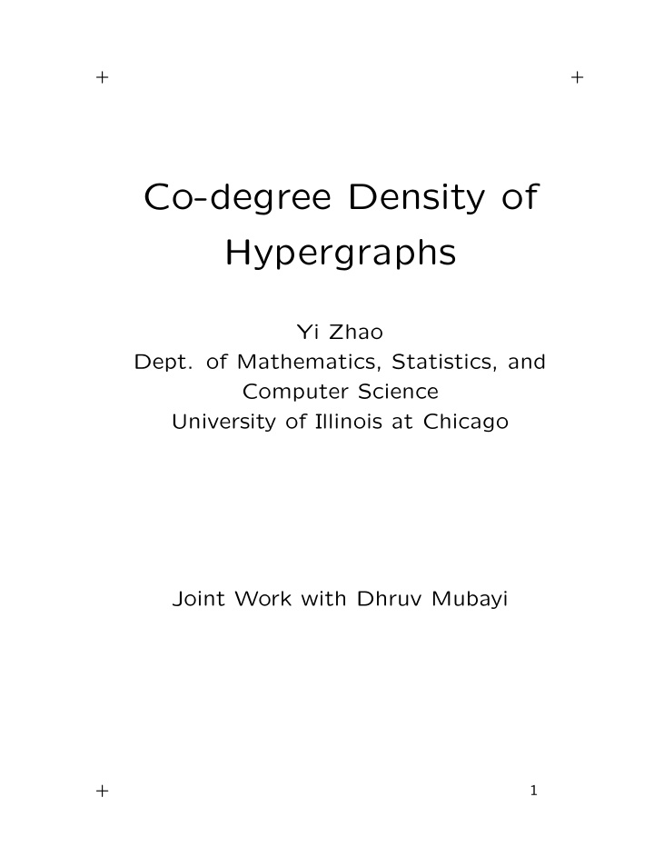 co degree density of hypergraphs