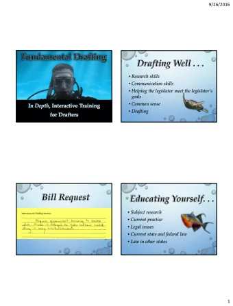 9/26/2016  Research skills  Communication skills  Helping the legislator meet the