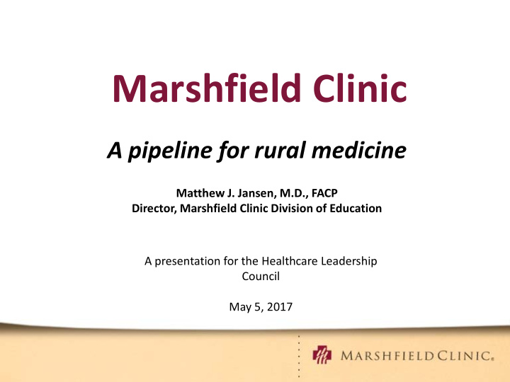 marshfield clinic