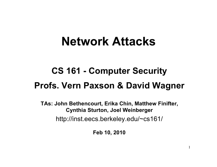 network attacks