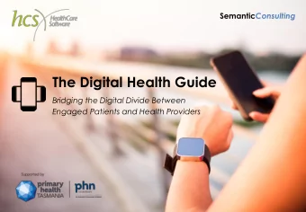 The Digital Health Guide  Bridging the Digital Divide Between  Engaged Patients and Health