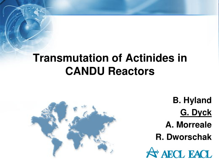 transmutation of actinides in