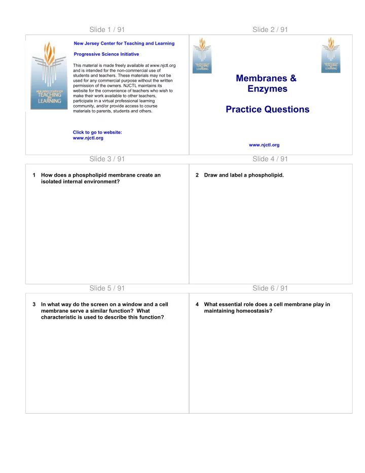 membranes