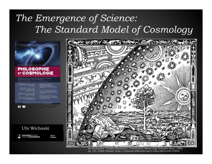 the emergence of science the standard model of cosmology