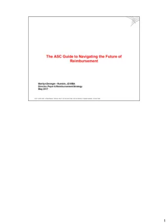 1 Welcome! My name is Marilyn Denegre- Rumbin, and Im the Director of  Payer and Reimbursement