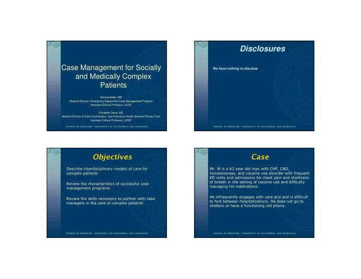 disclosures