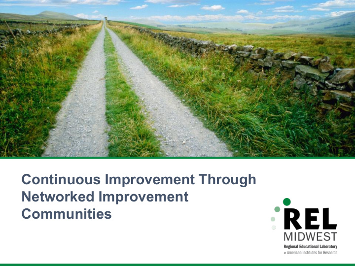 continuous improvement through networked improvement