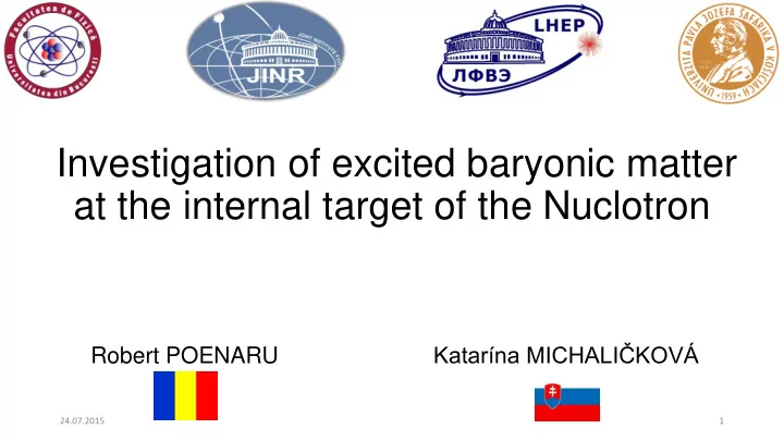 investigation of excited baryonic matter