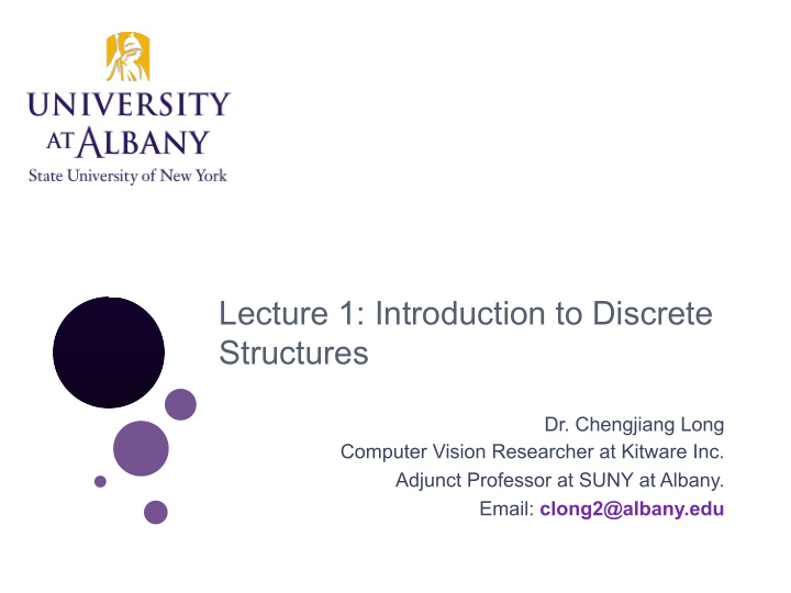 lecture 1 introduction to discrete structures