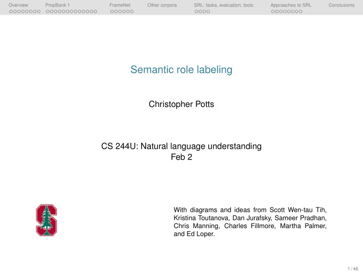 semantic role labeling