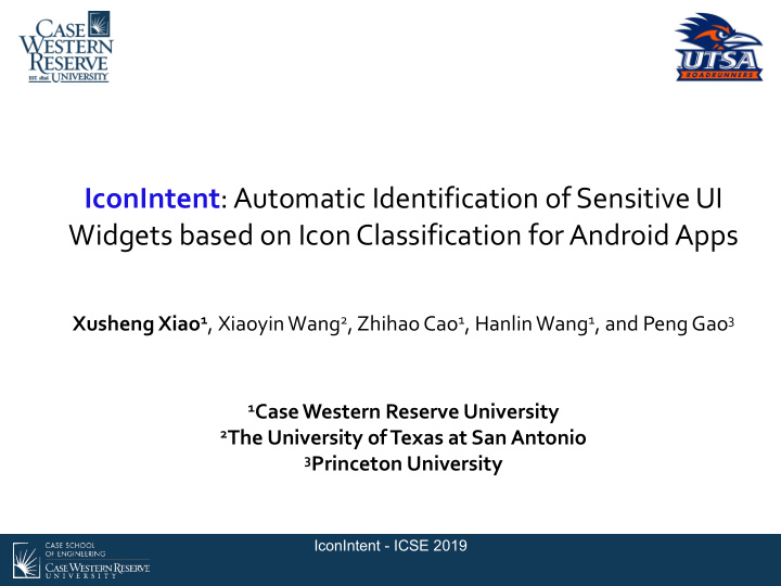 iconintent automatic identification of sensitive ui