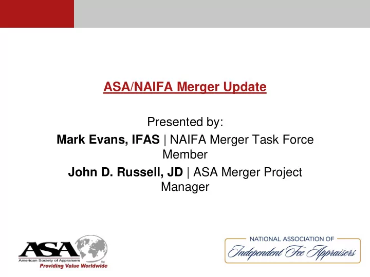 asa naifa merger update
