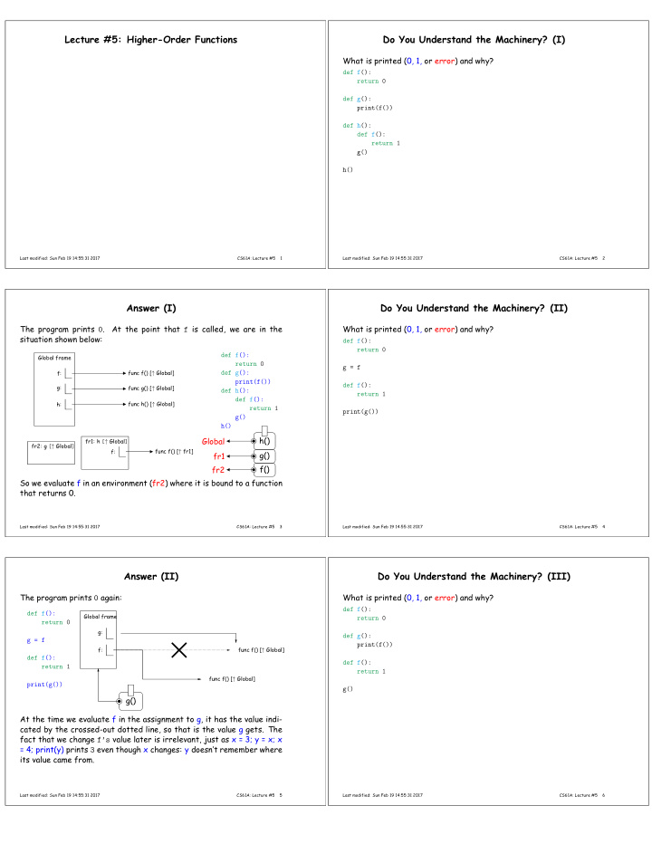 lecture 5 higher order functions do you understand the