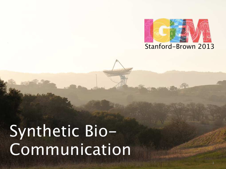 synthetic bio communication