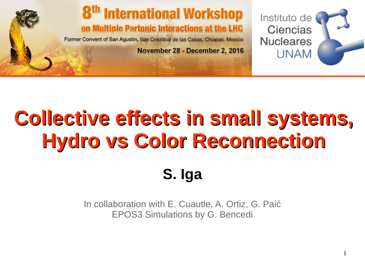 collective effects in small systems collective effects in