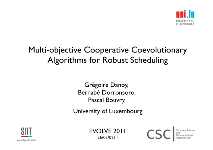 multi objective cooperative coevolutionary algorithms for