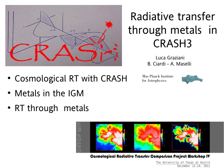 radiative transfer through metals in crash3