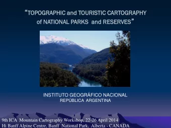 RESU  ESUME  ME  THIS PRESENTATION WILL SHOW YOU THE METHODOLOGY THAT  INSTITUTO GEOGRFICO