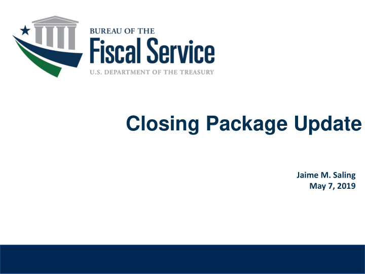 closing package update